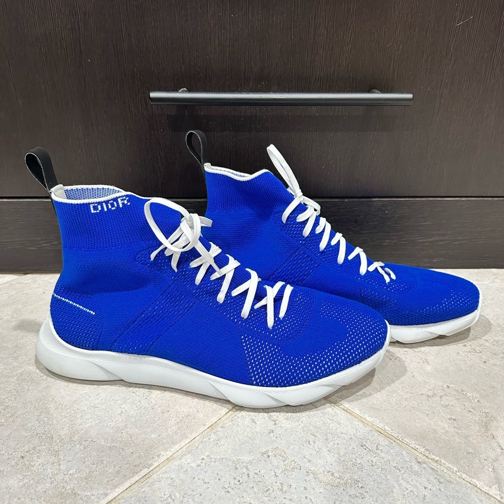 Christian Dior B21 Sneakers | Sock Shoe Lightweight Blue Size 43 US Size 10 Mens